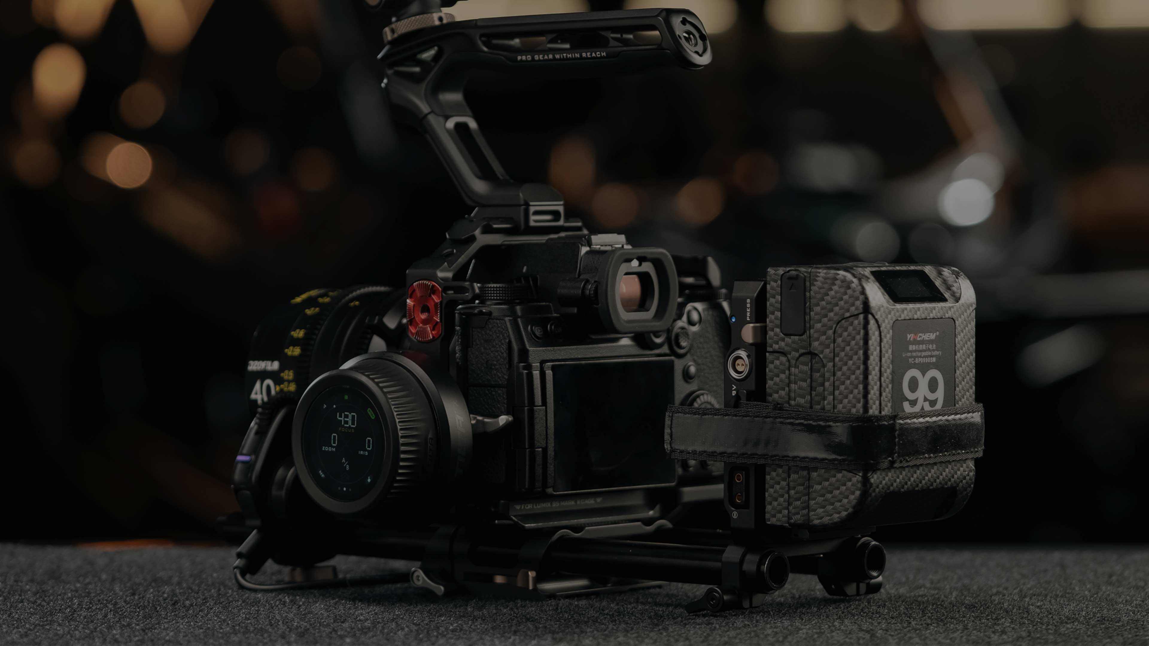 Tilta PD V-Mount Battery Plate with Camera, Cage, and Nucleus Nano II